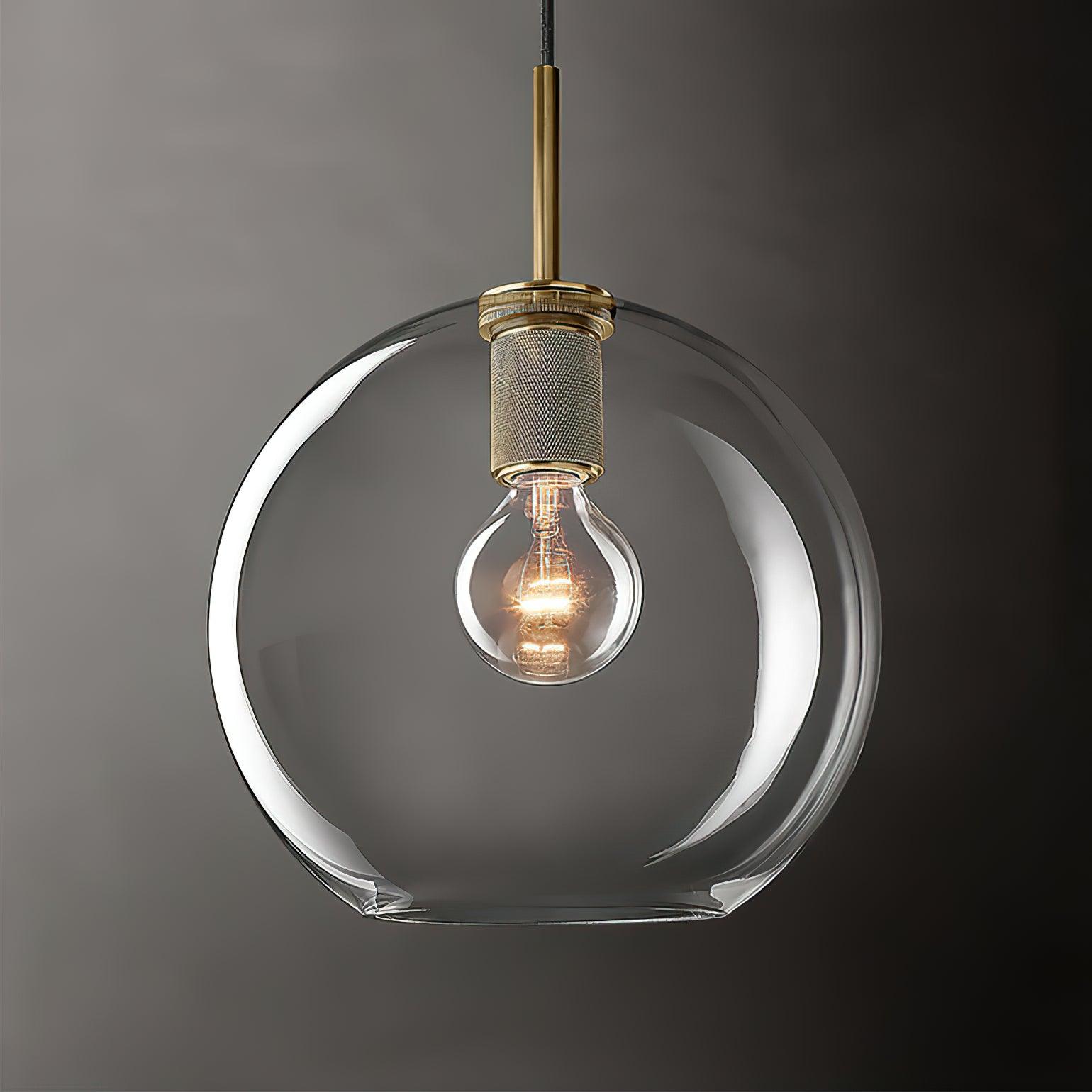 Pendant Lamp Brass Minimalist Metal Fixture for Dining or Kitchen - Neutralighting