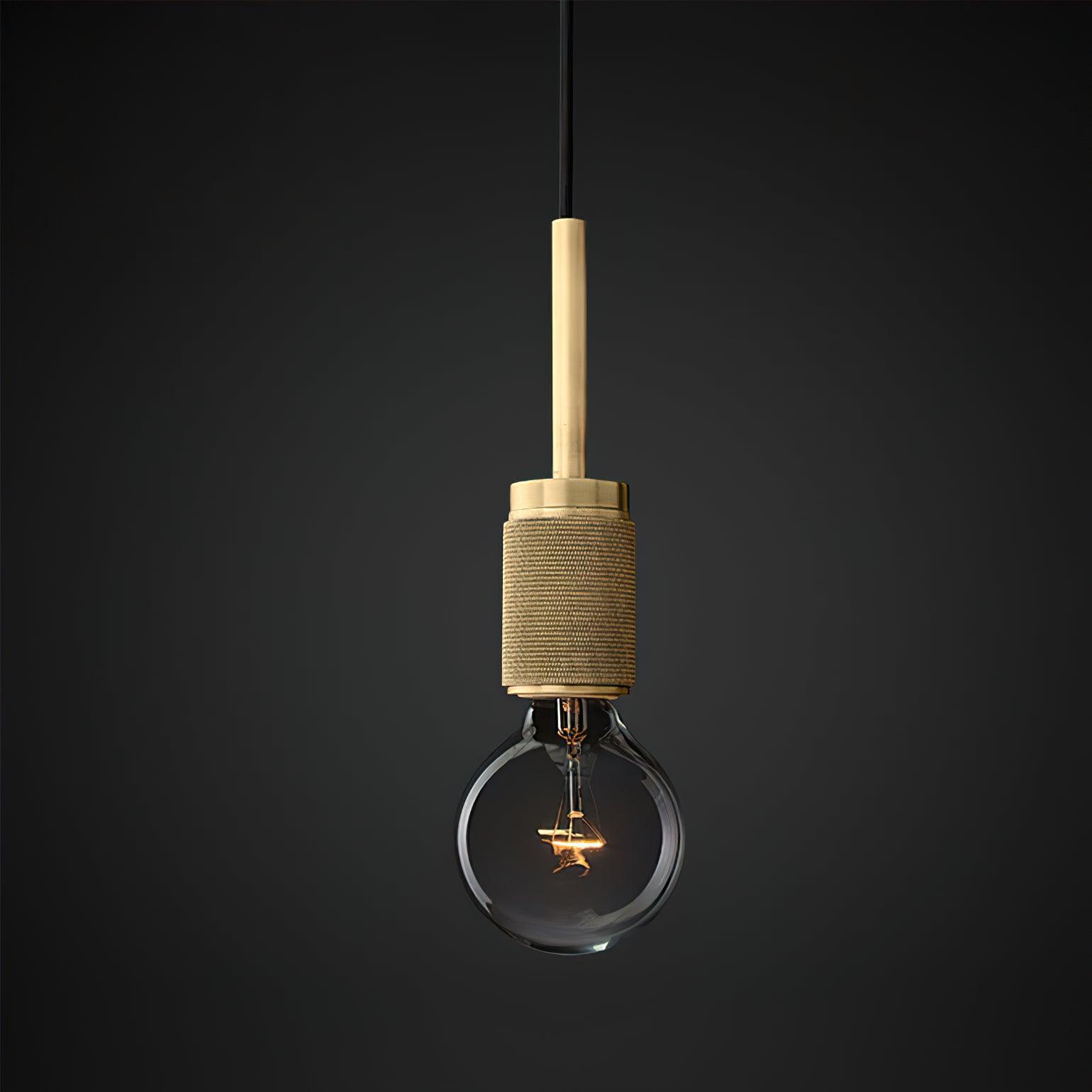 Pendant Lamp Brass Minimalist Metal Fixture for Dining or Kitchen - Neutralighting