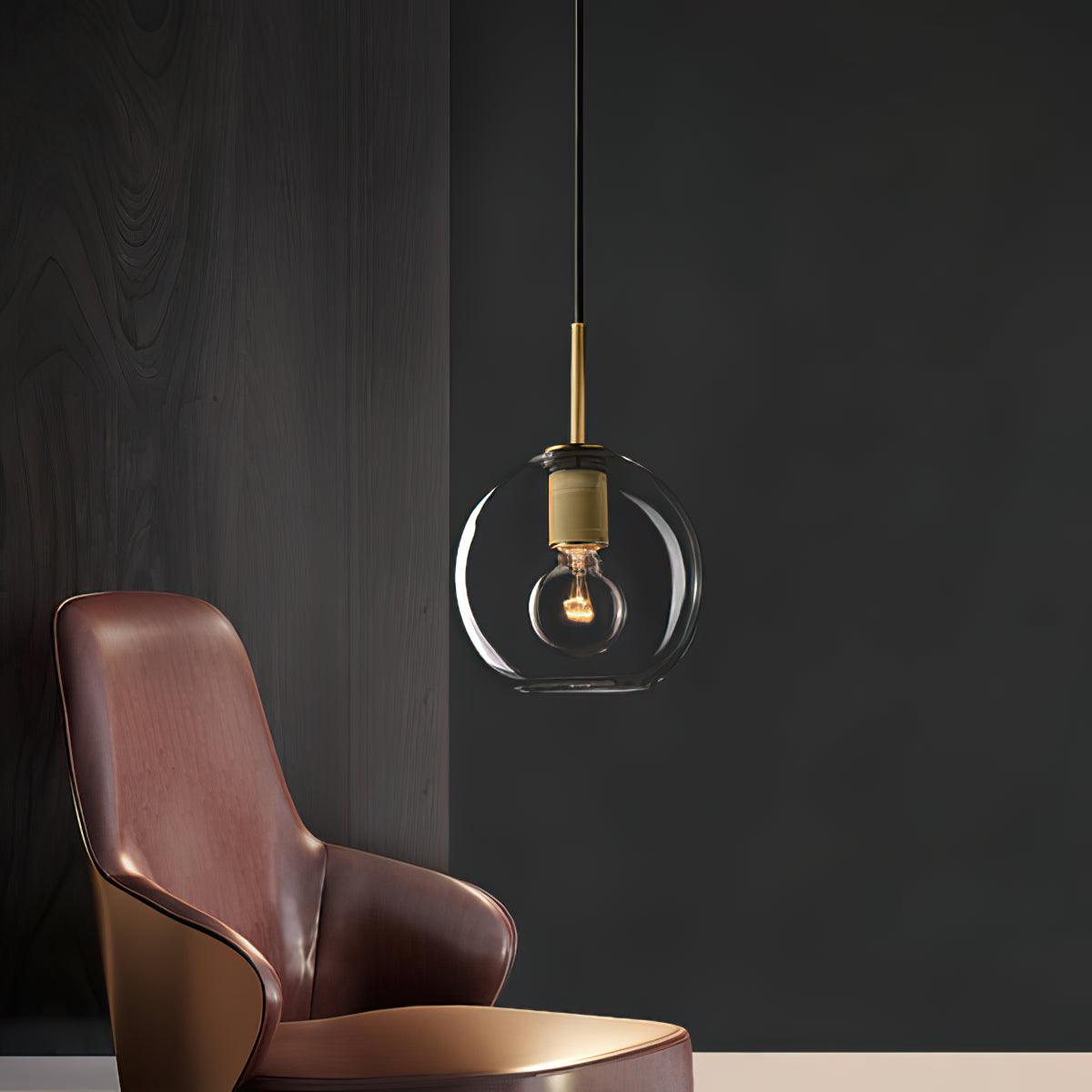 Pendant Lamp Brass Minimalist Metal Fixture for Dining or Kitchen - Neutralighting