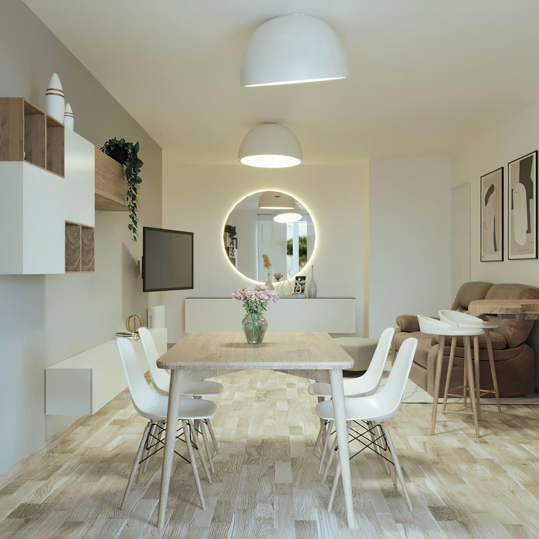 Ceiling Lamp Dome Wood Interior Warm - Neutralighting