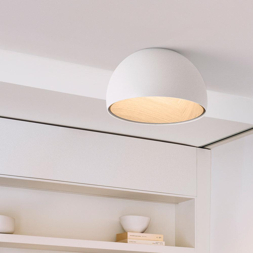 Ceiling Lamp Dome Wood Interior Warm - Neutralighting
