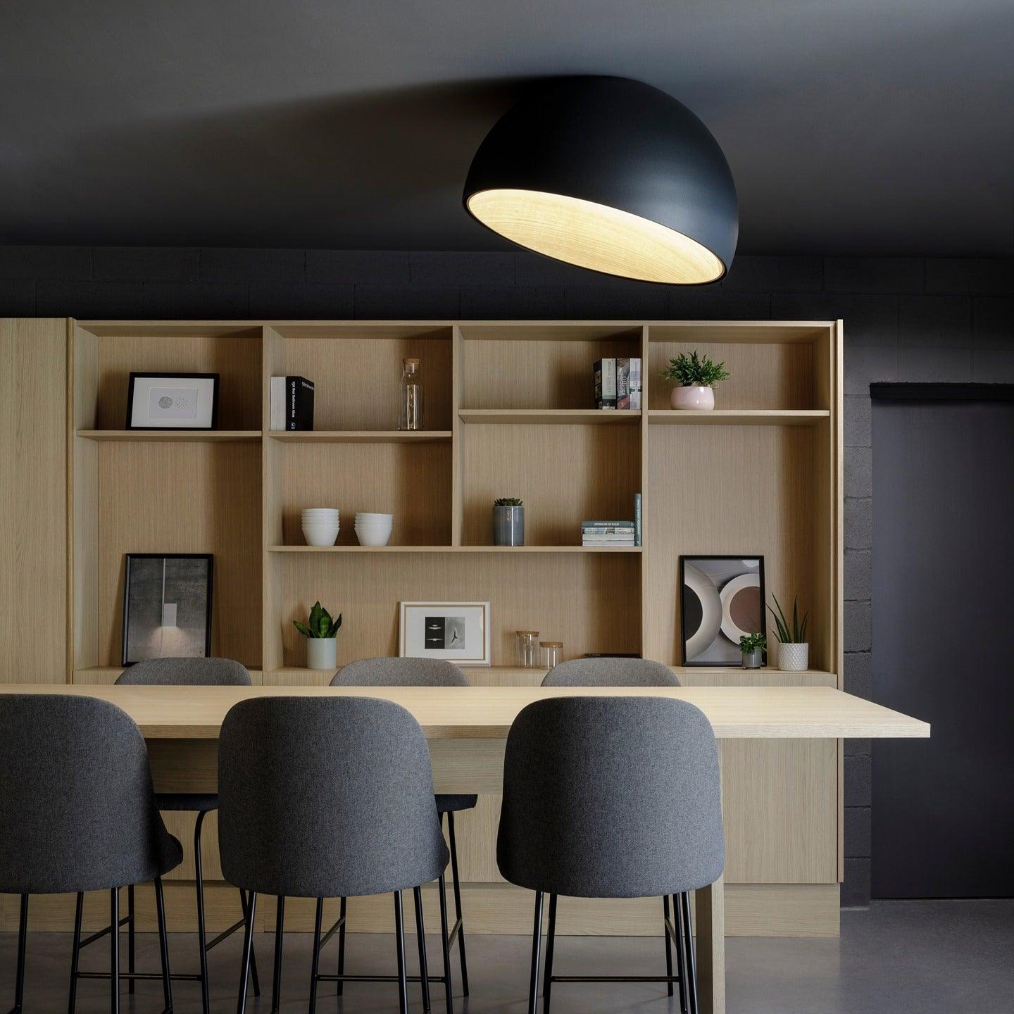 Ceiling Lamp Dome Wood Interior Warm - Neutralighting