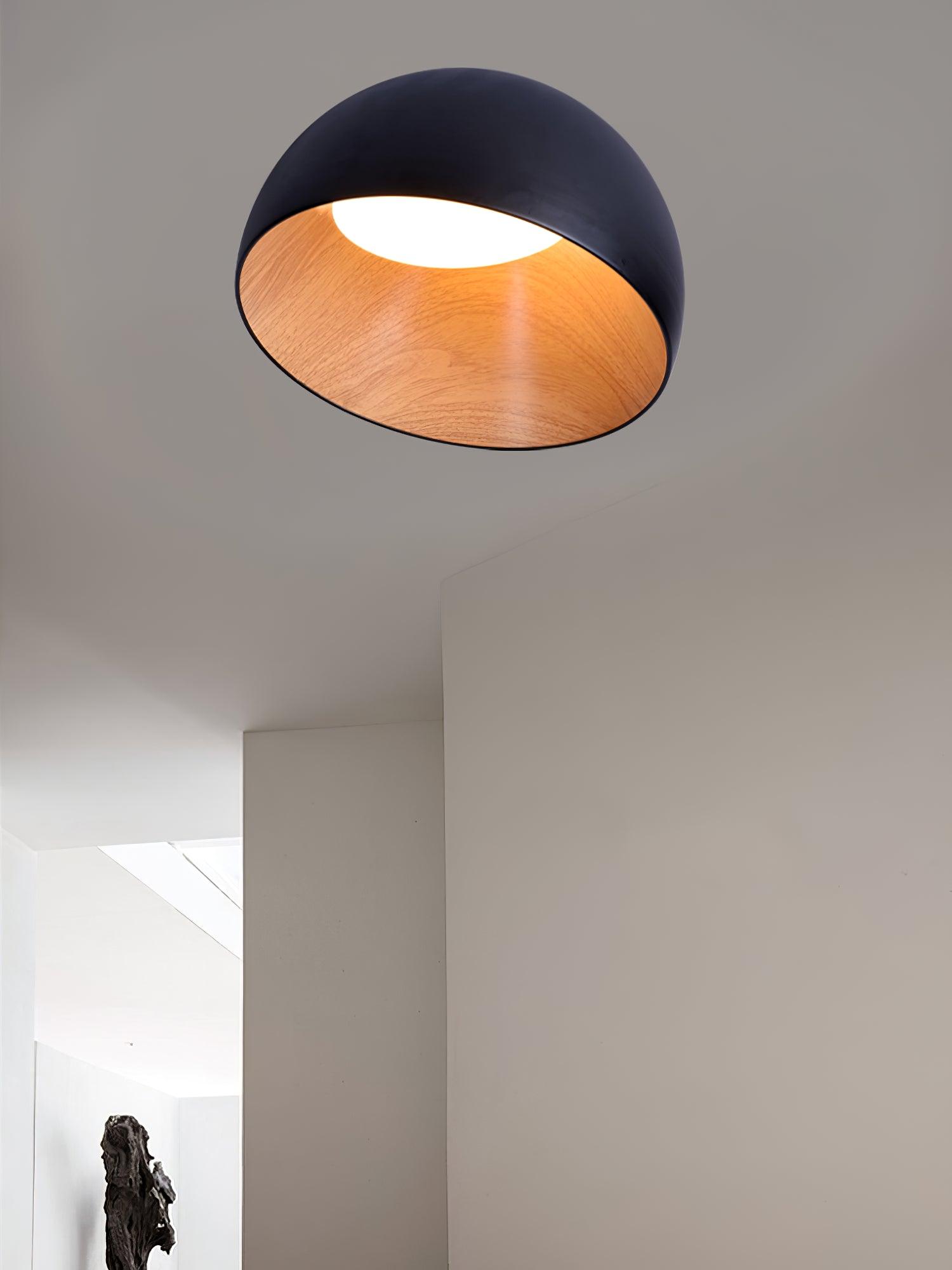 Ceiling Lamp Dome Wood Interior Warm - Neutralighting