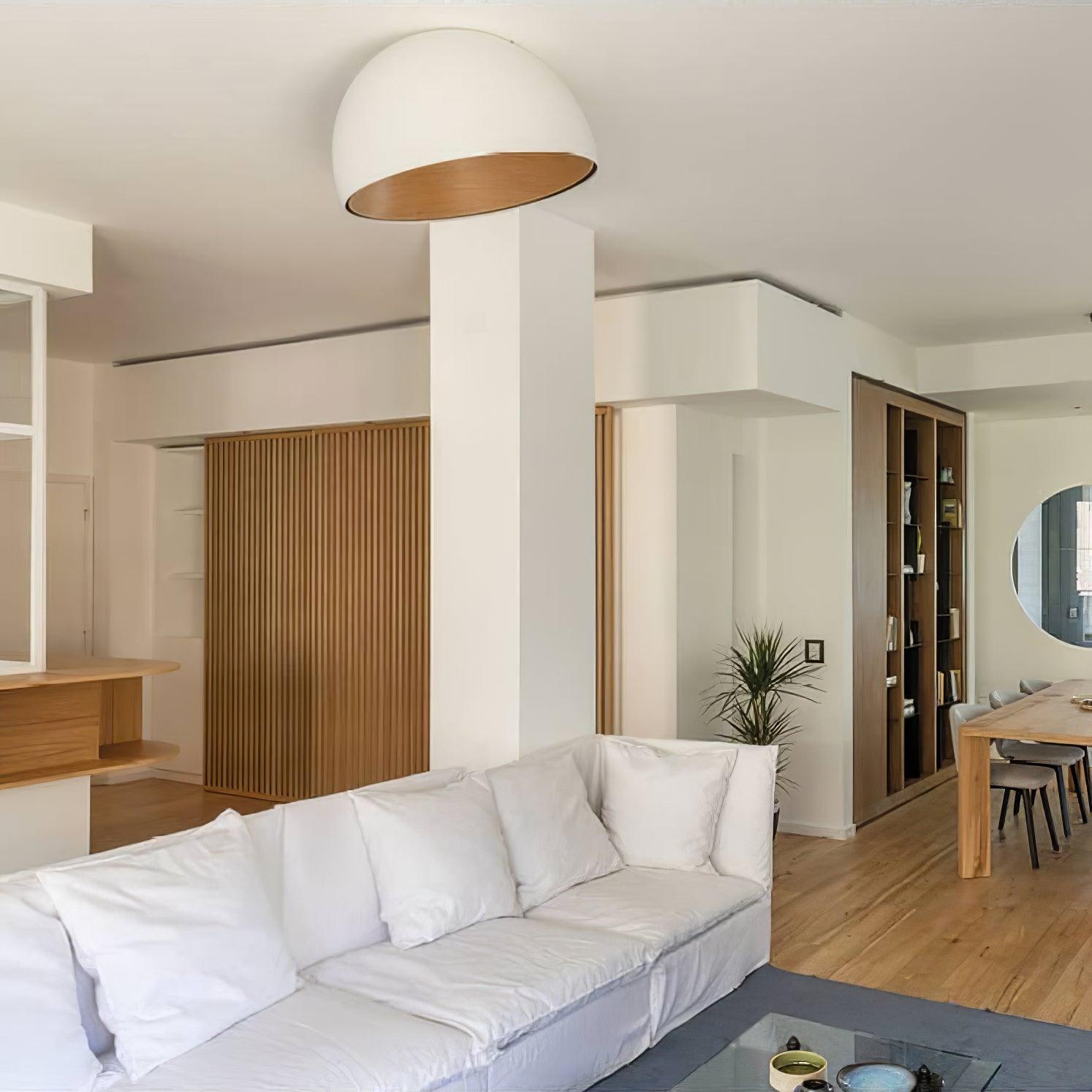 Ceiling Lamp Dome Wood Interior Warm - Neutralighting