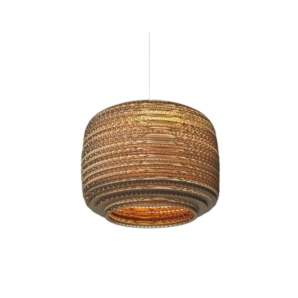 Muto Pastoral Silkworm Rustic Paper Pendant Light - Neutralighting