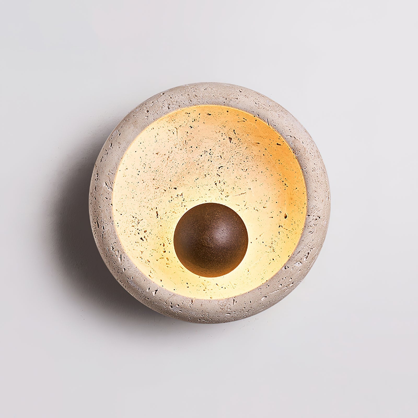 Ritta Concave Travertine Wall Lamp - Neutralighting
