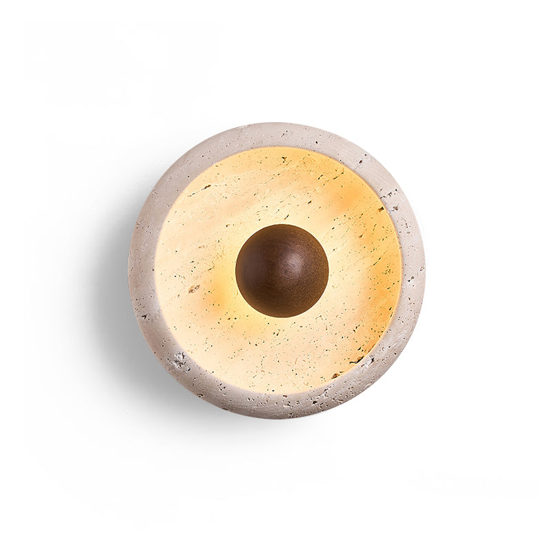 Ritta Concave Travertine Wall Lamp - Neutralighting