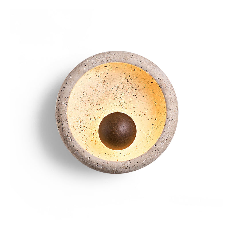 Ritta Concave Travertine Wall Lamp - Neutralighting