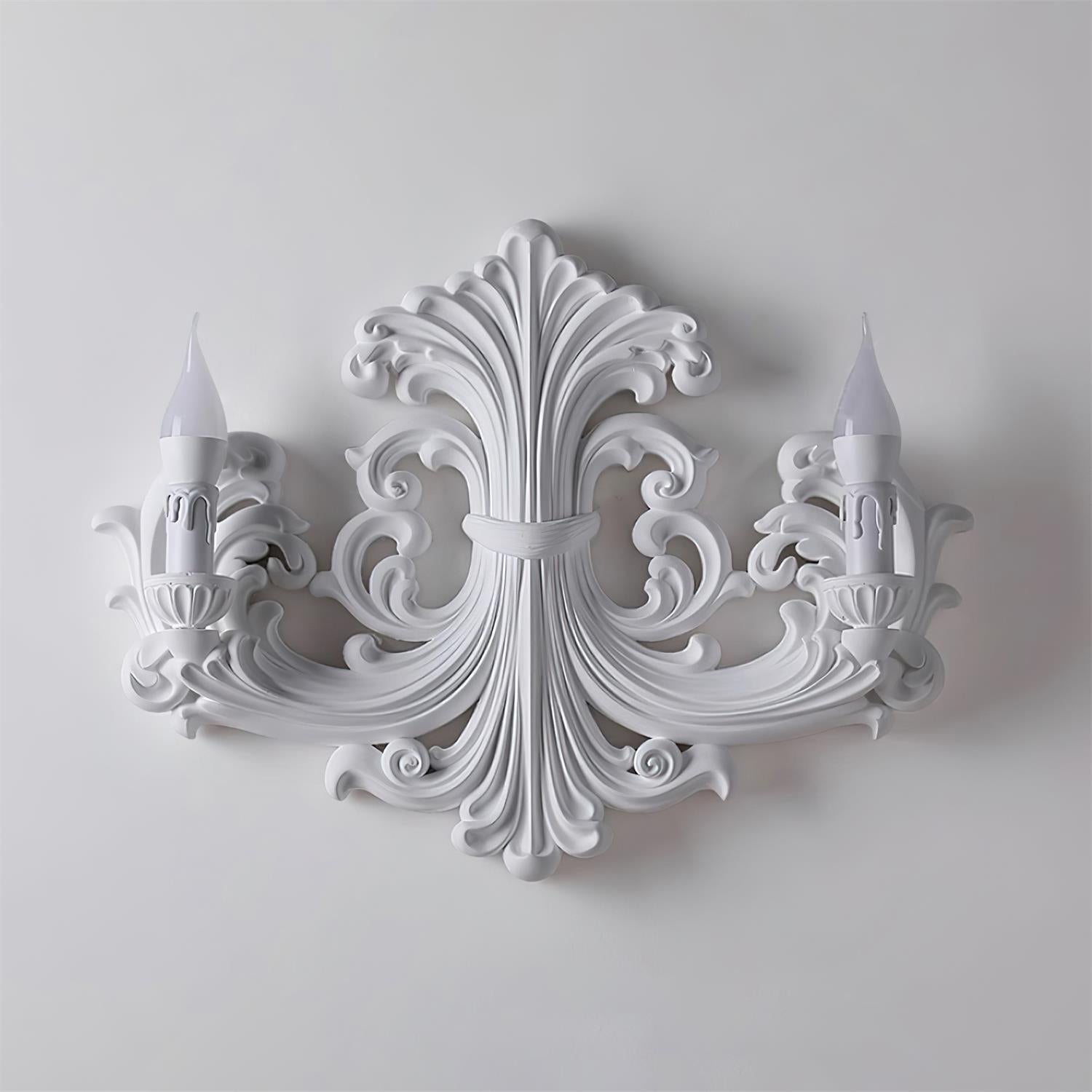Wall Lamp Sculptural Plaster Candle Arms - Neutralighting