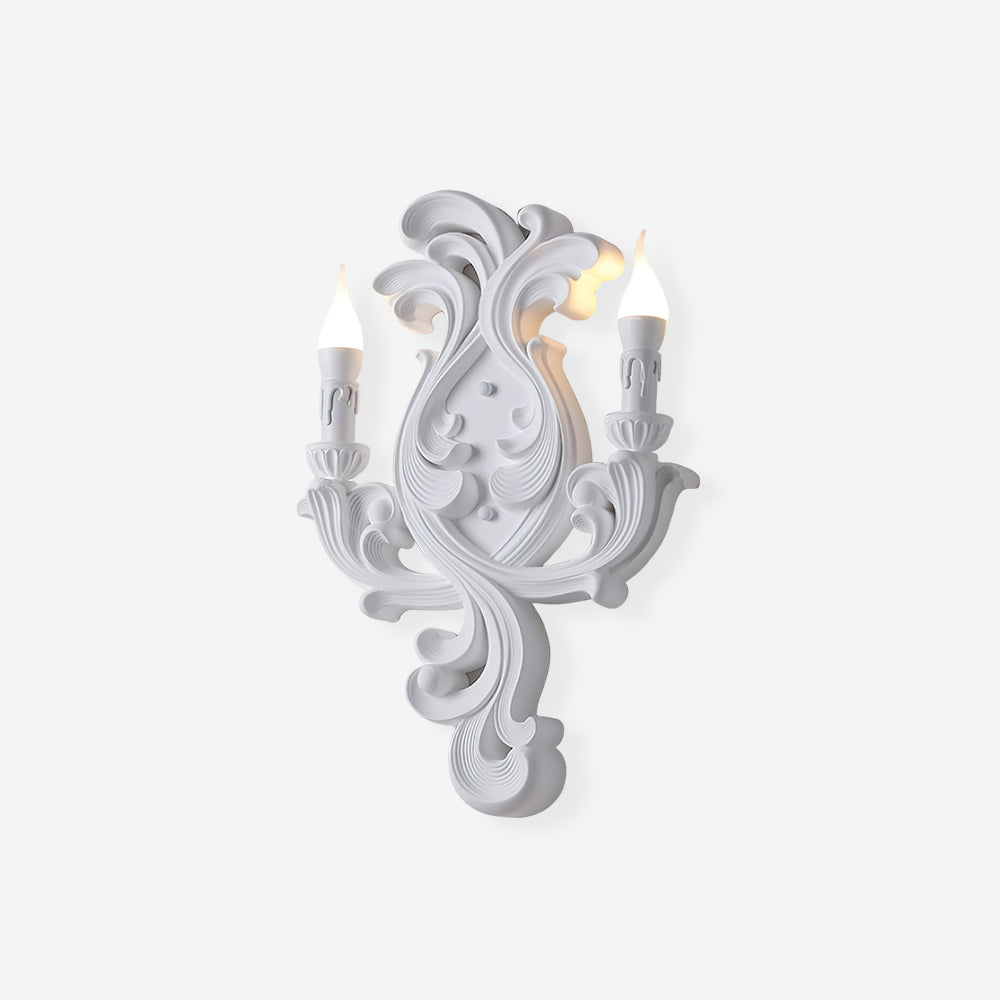 Wall Lamp Sculptural Plaster Candle Arms - Neutralighting