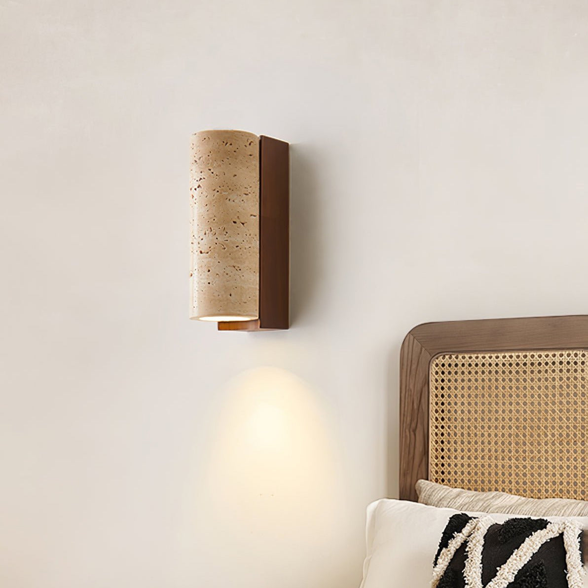 Ritta Natural Travertine Wall Lamp - Neutralighting