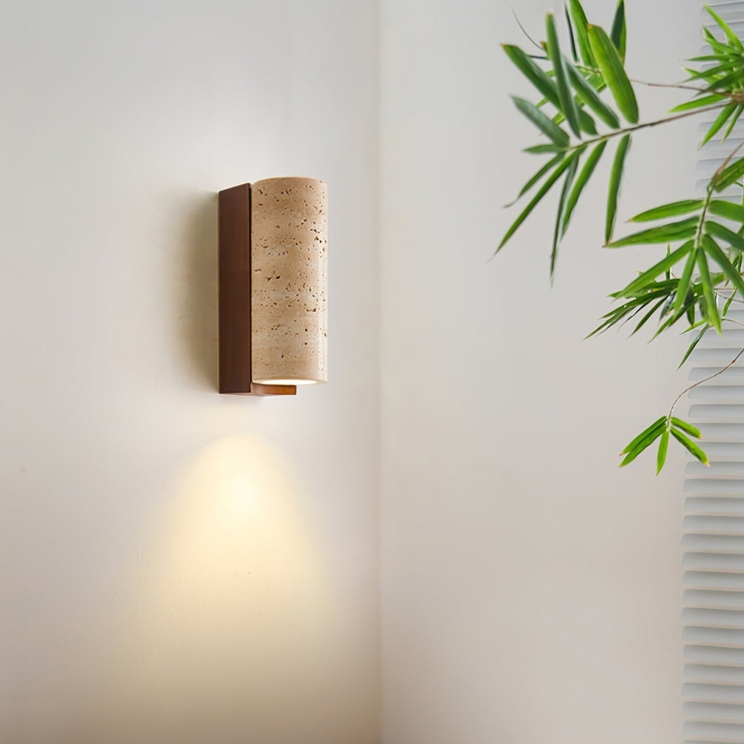 Ritta Natural Travertine Wall Lamp - Neutralighting