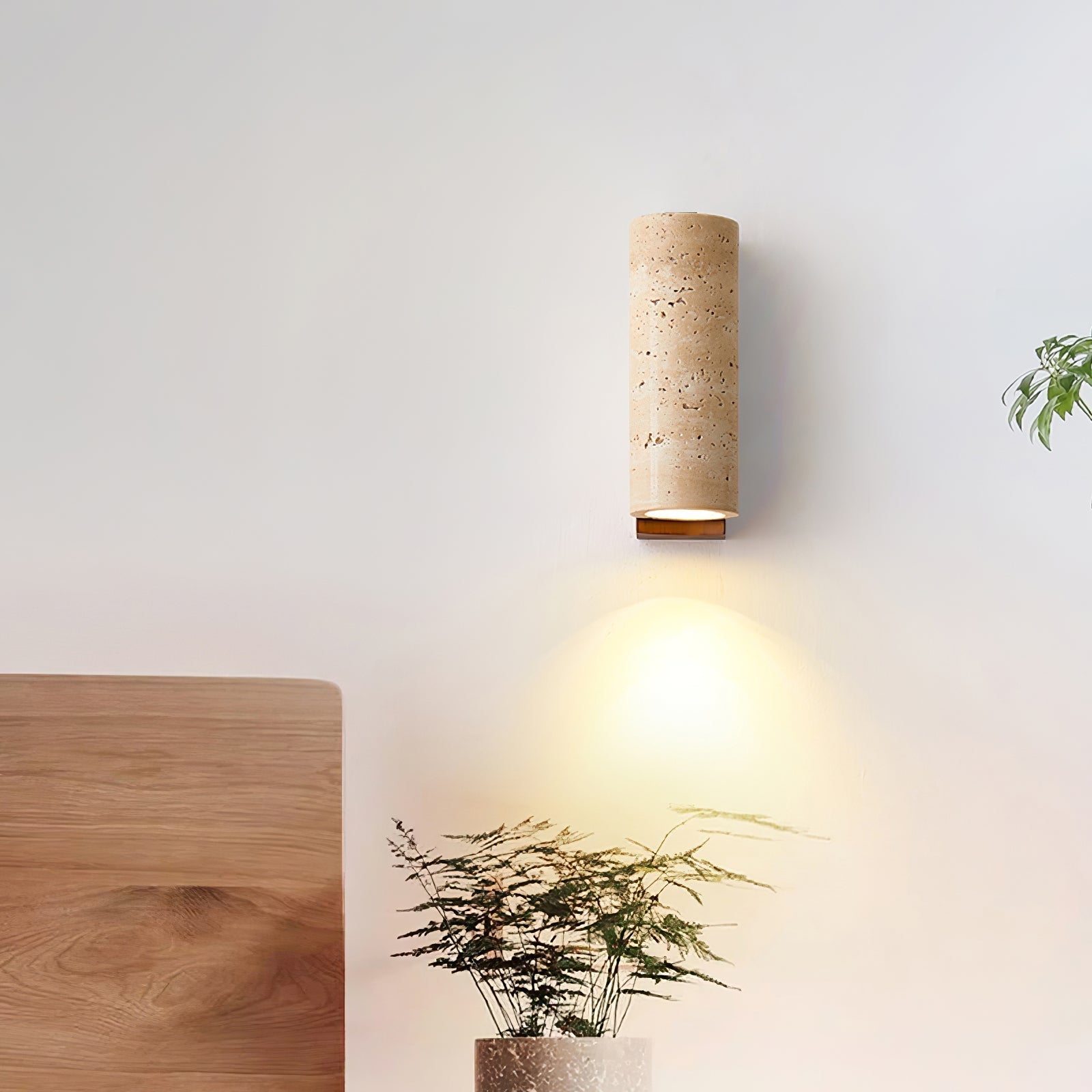 Ritta Natural Travertine Wall Lamp - Neutralighting