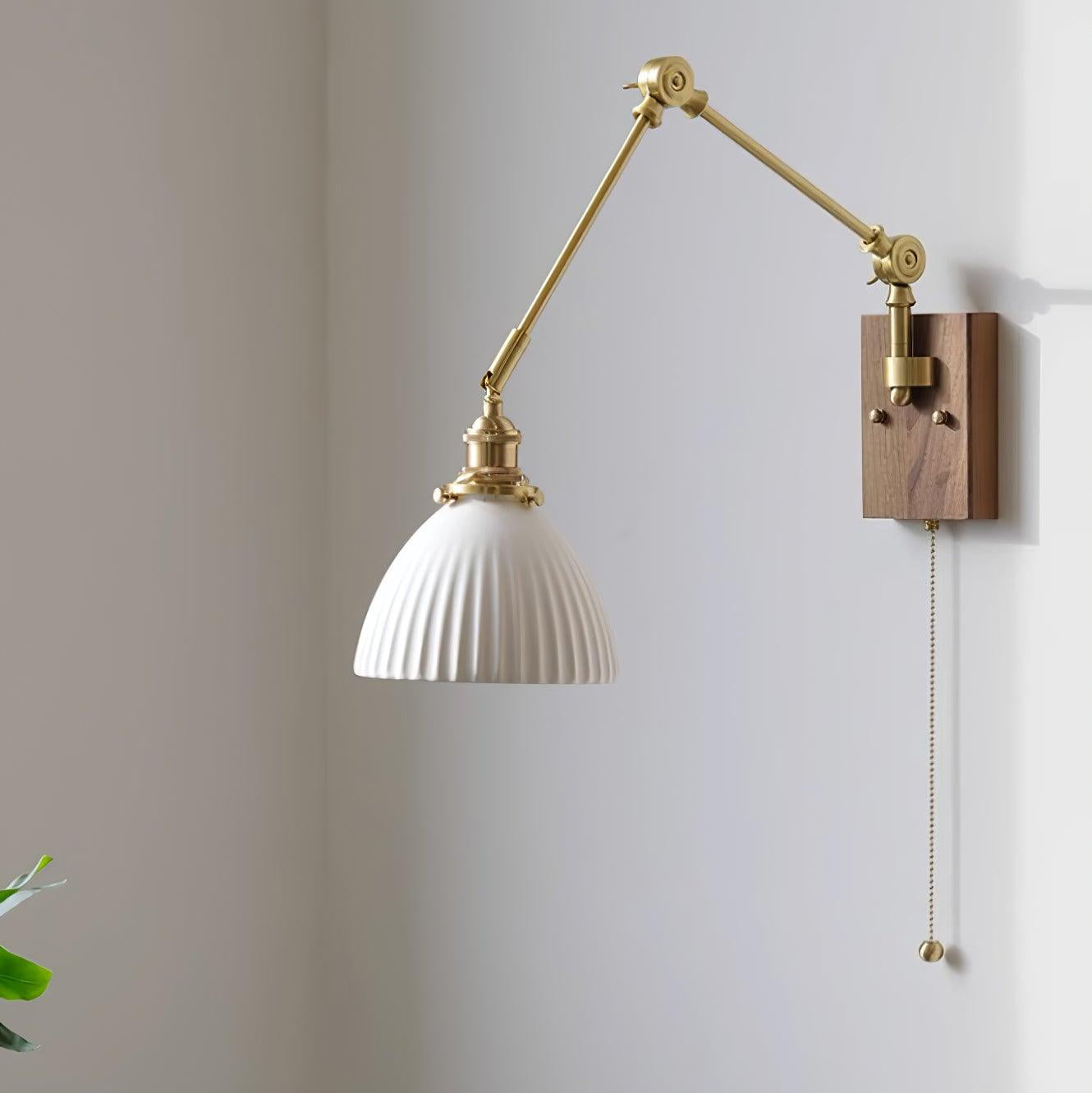 Brione Vintage Adjustable Swing Arm Wall Lamp - Neutralighting