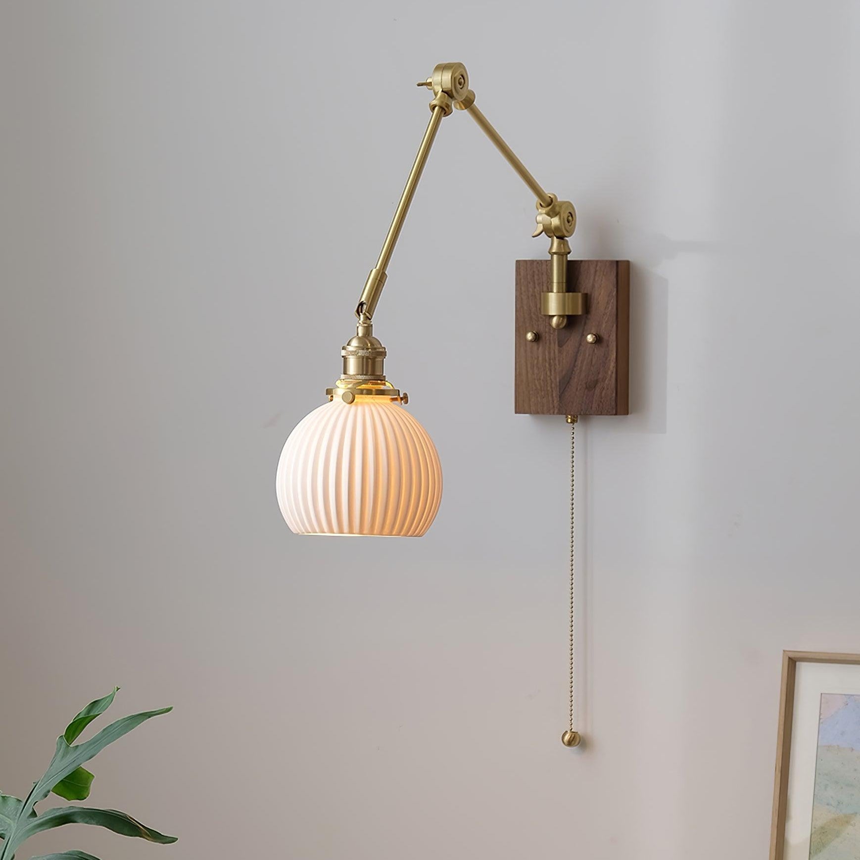 Brione Vintage Adjustable Swing Arm Wall Lamp - Neutralighting