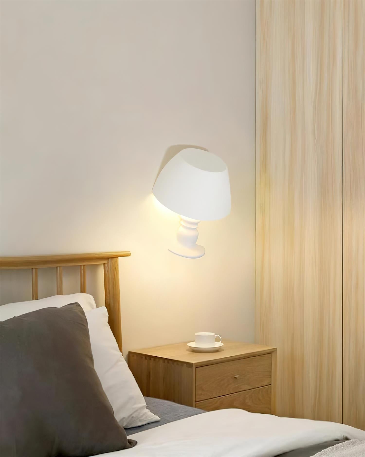 Wall Light Sculptural Plaster Form Uplighting Ambient Minimalist - Neutralighting