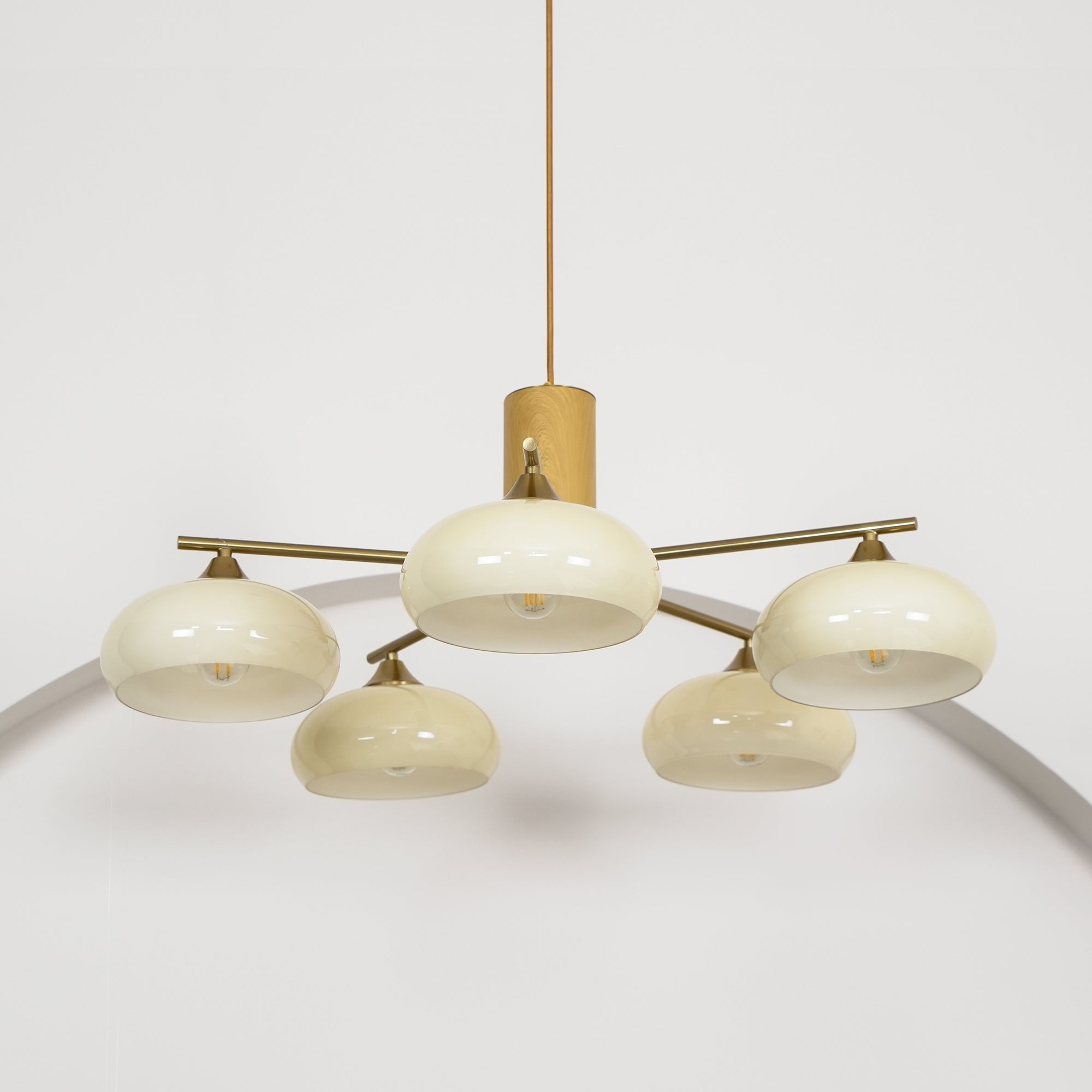 Candy Glass Persimmon Chandeliers