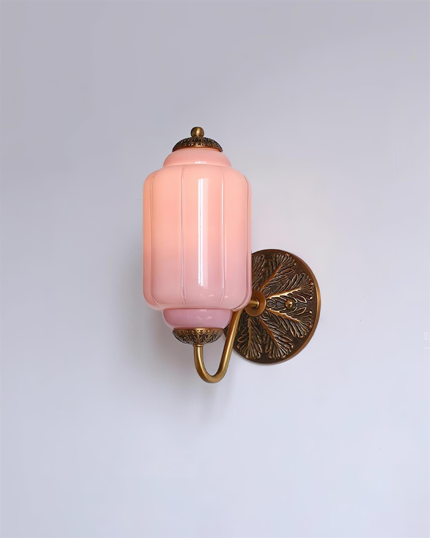 Melvane Vintage Pink Glass Wall Sconce - Neutralighting