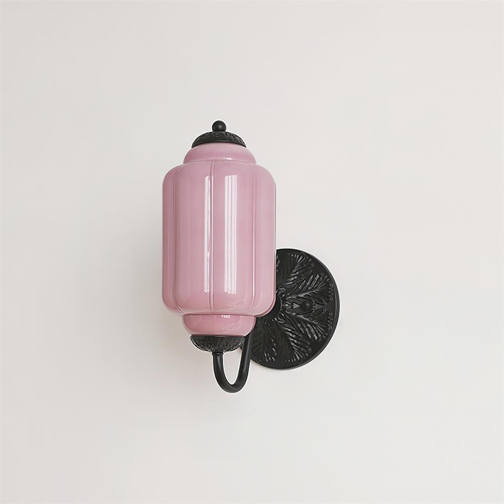 Melvane Vintage Pink Glass Wall Sconce - Neutralighting
