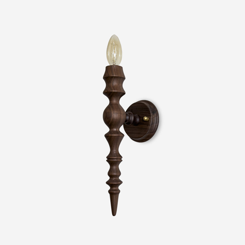 Wall Lamp Modern Vintage Wood Body Multiple Wood Finishes - Neutralighting