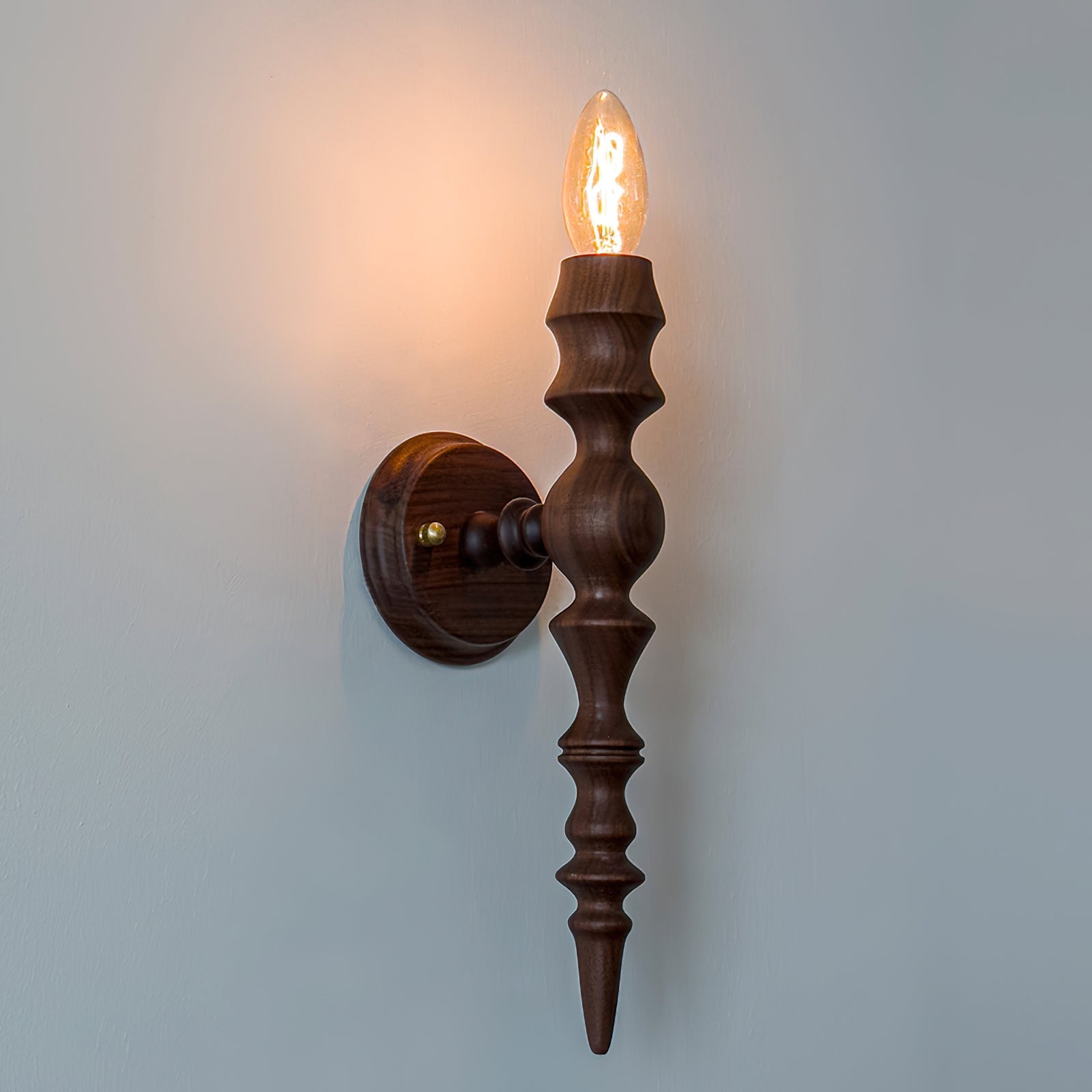 Wall Lamp Modern Vintage Wood Body Multiple Wood Finishes - Neutralighting
