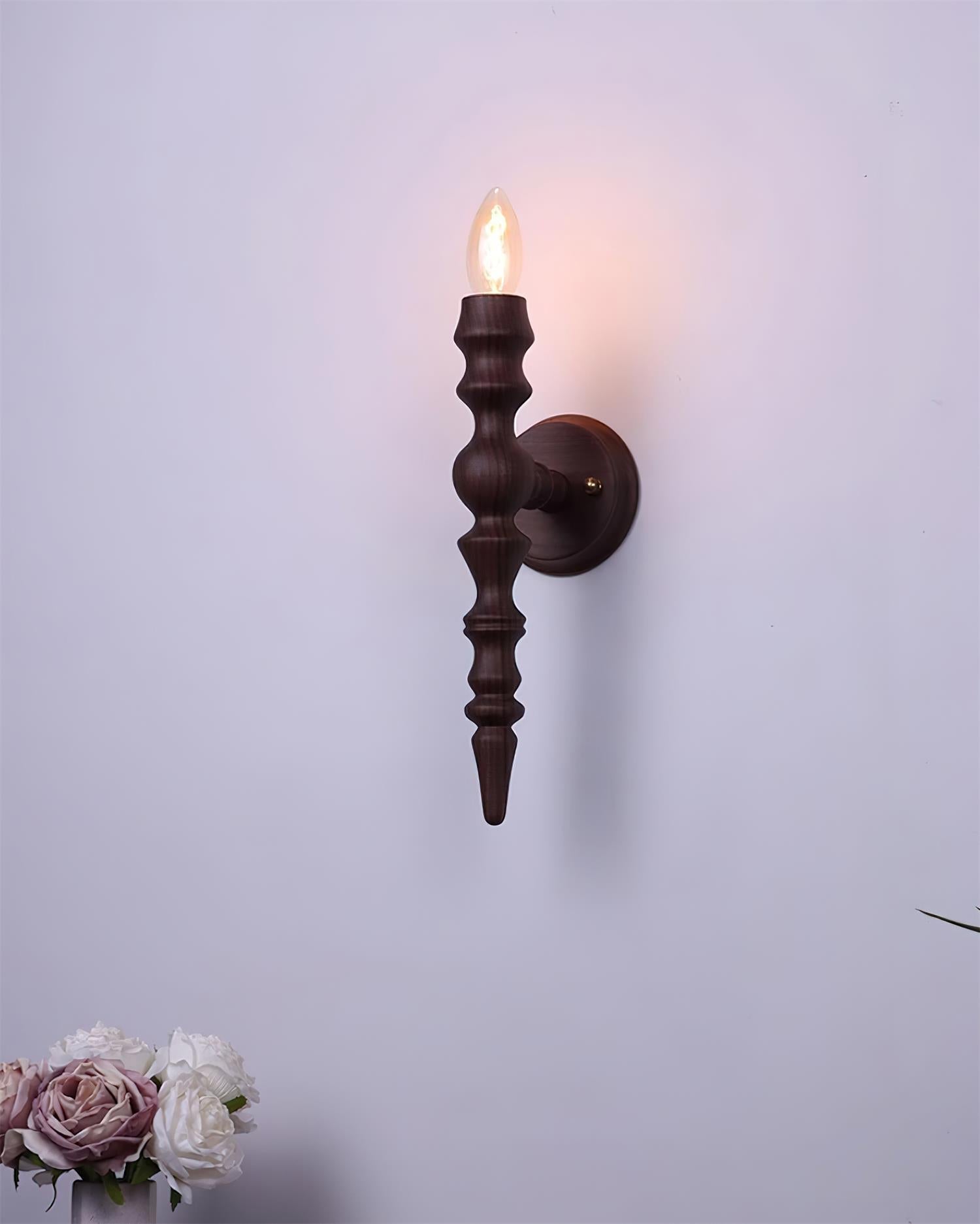 Wall Lamp Modern Vintage Wood Body Multiple Wood Finishes - Neutralighting