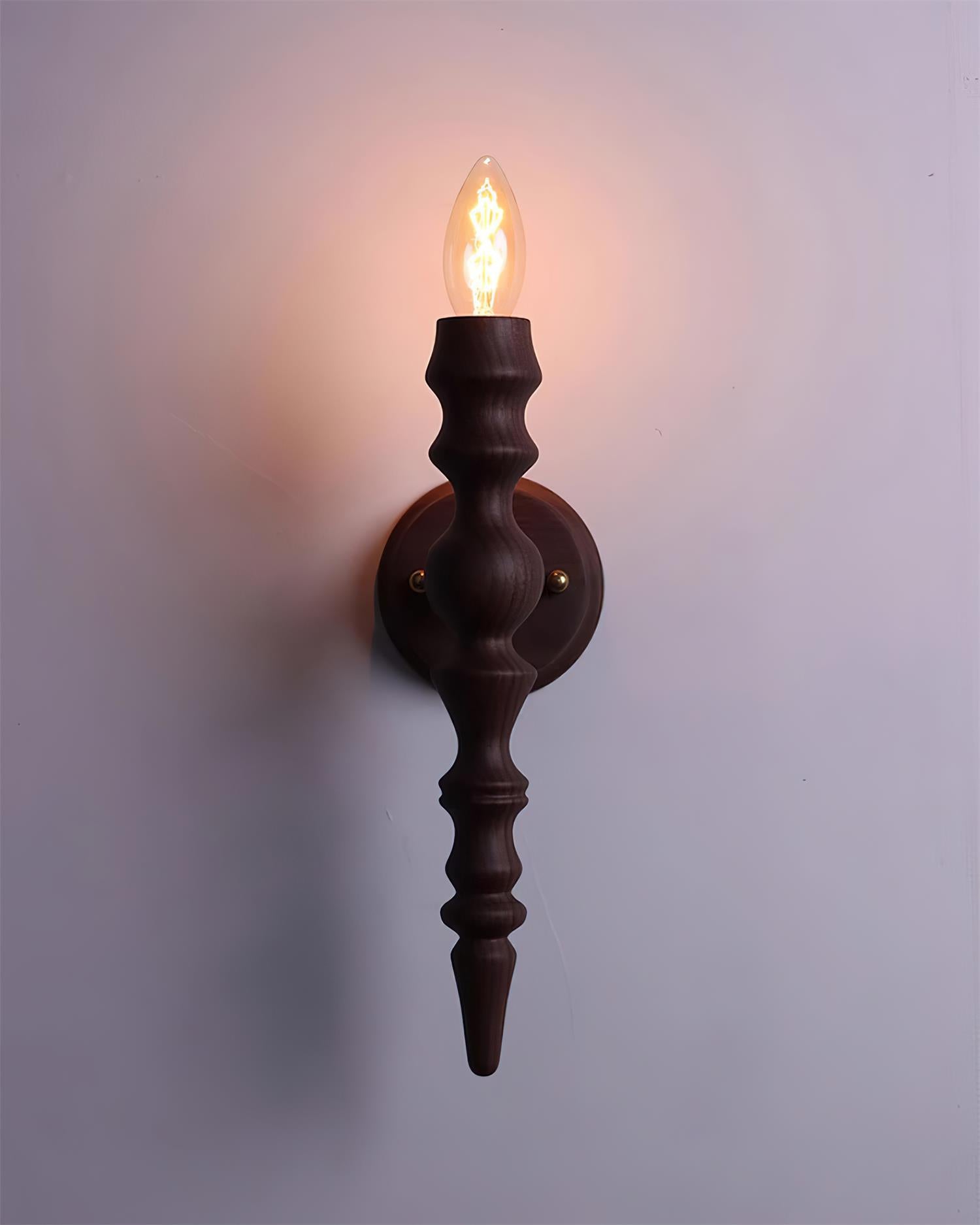 Wall Lamp Modern Vintage Wood Body Multiple Wood Finishes - Neutralighting