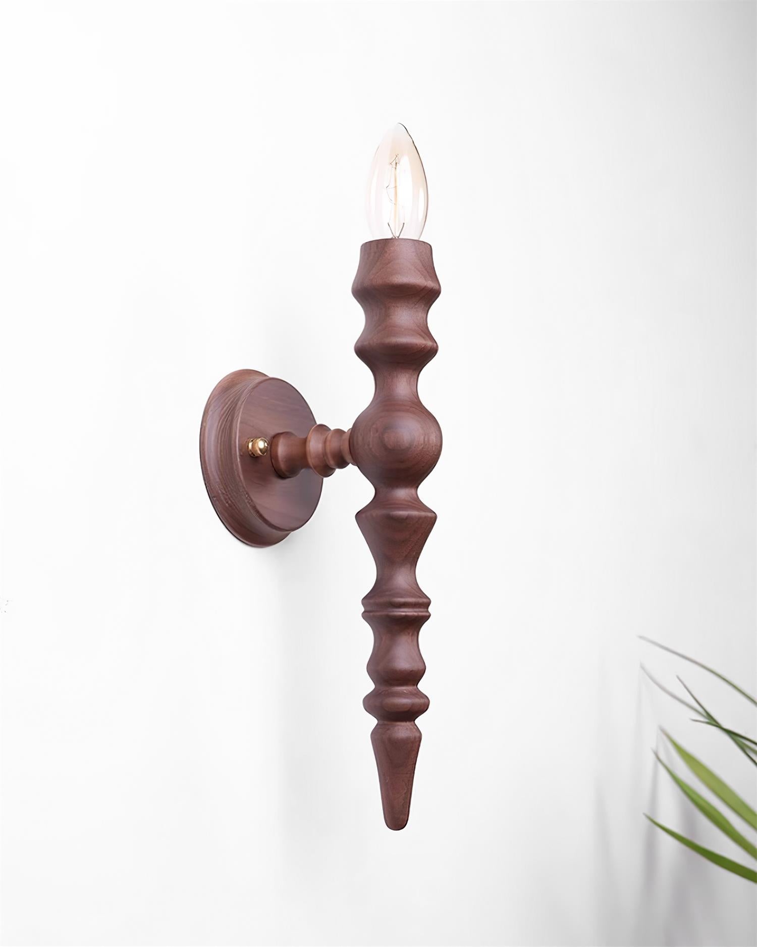 Wall Lamp Modern Vintage Wood Body Multiple Wood Finishes - Neutralighting