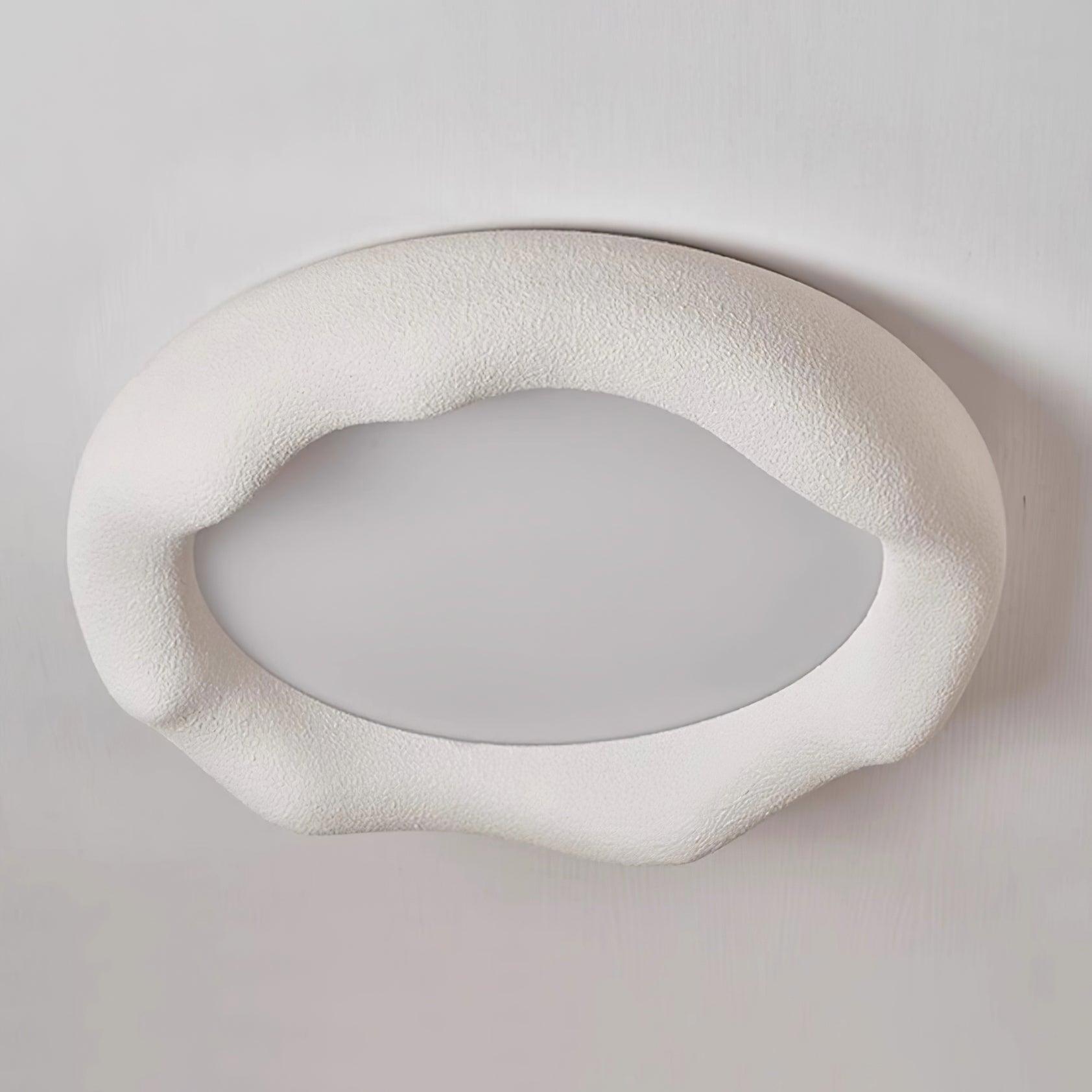 Ceiling Light Organic Resin and Fiberglass Fixture in Beige - Neutralighting