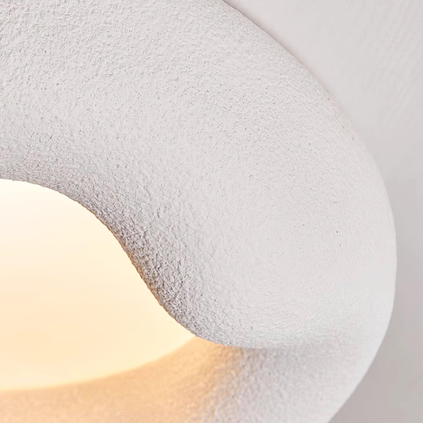 Ceiling Light Organic Resin and Fiberglass Fixture in Beige - Neutralighting