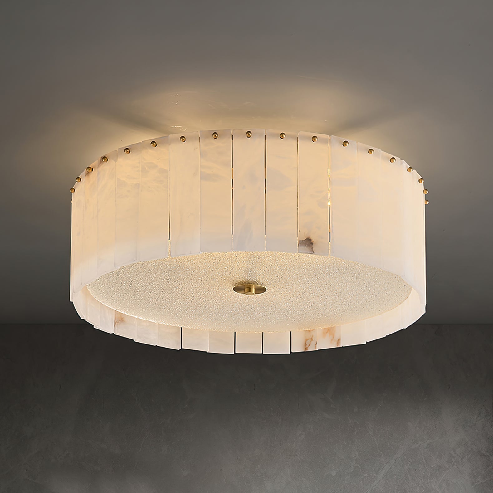 Elysian Ceiling Lamp Alabaster Halo - Neutralighting