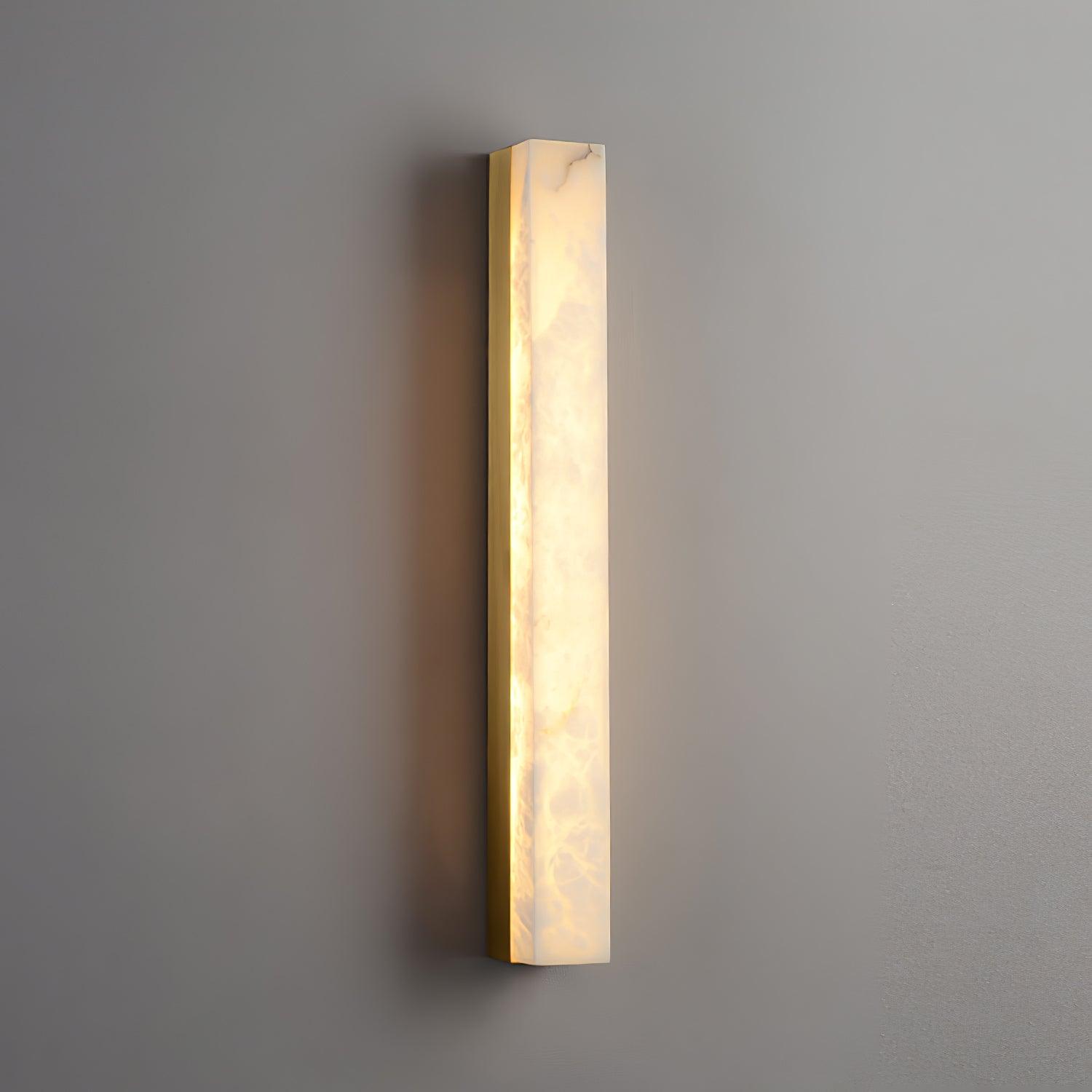 Isen Linear Brass Alabaster Wall Lamp - Neutralighting