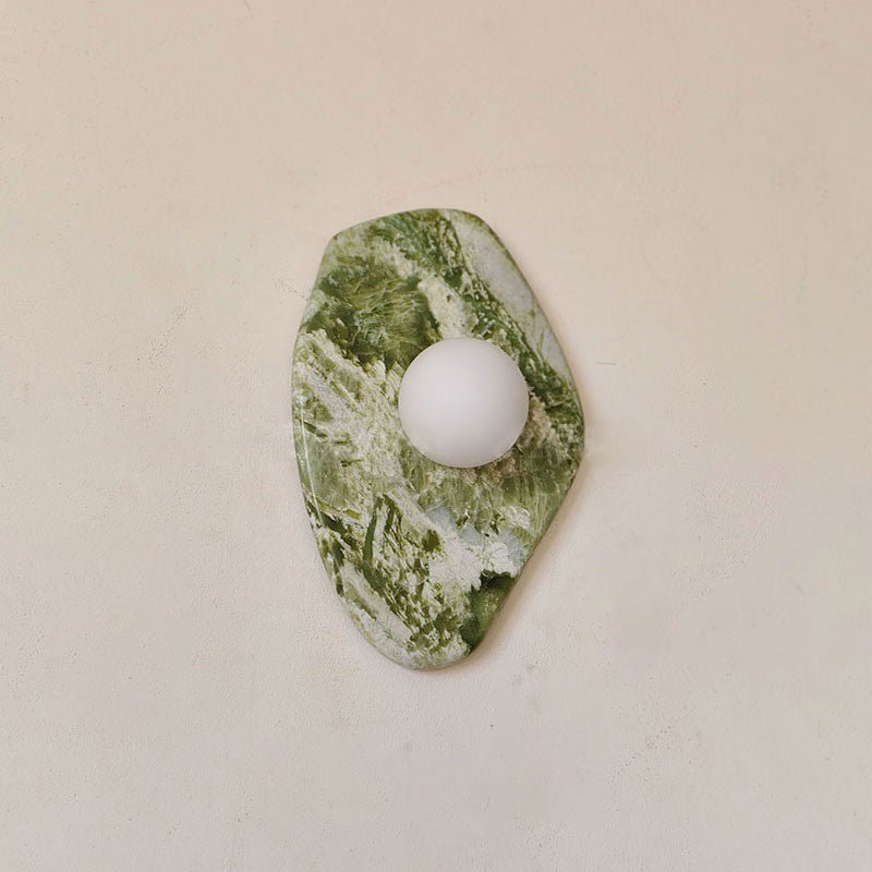 Fyln Green Marble Organic Wall Lamp - Neutralighting