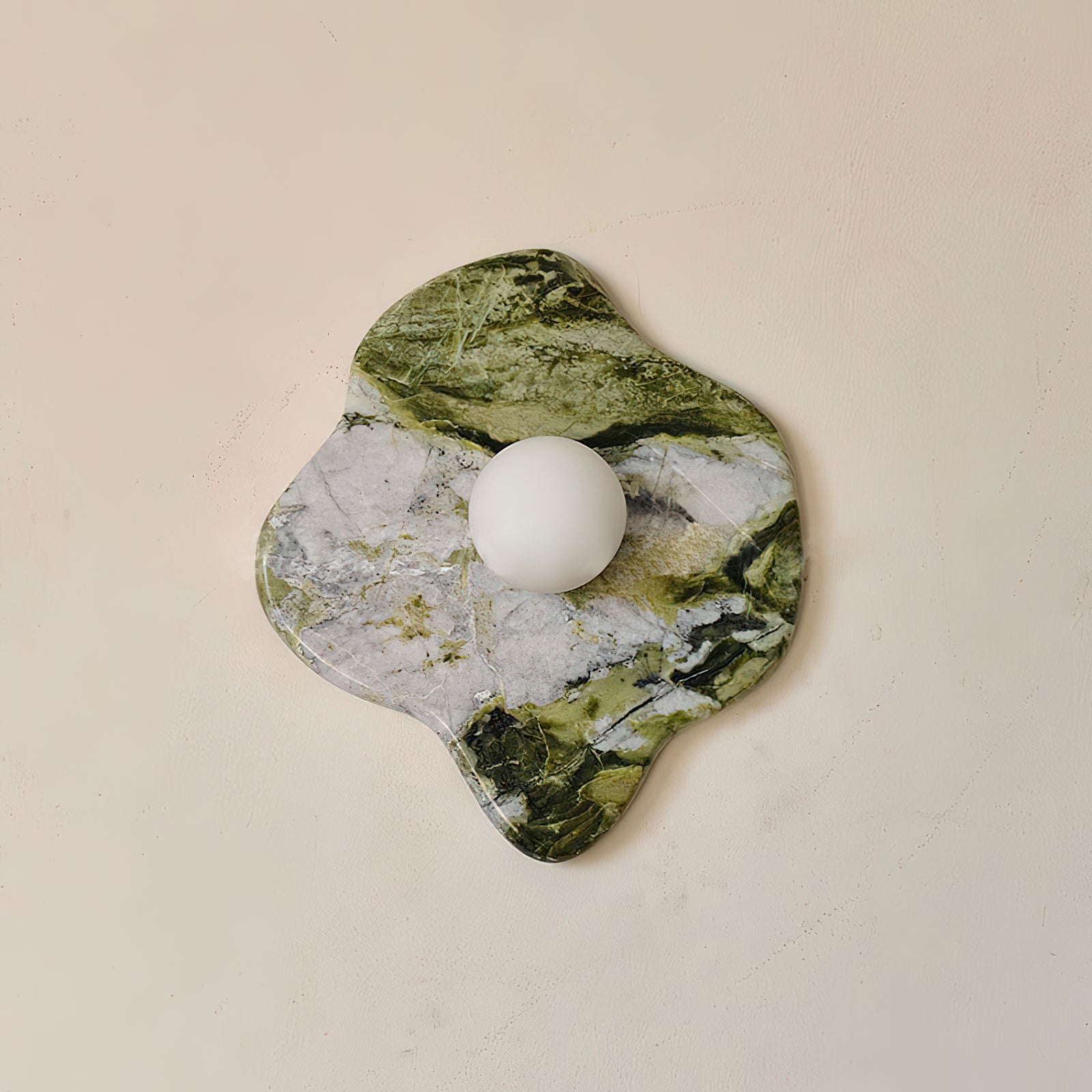 Fyln Green Marble Organic Wall Lamp - Neutralighting