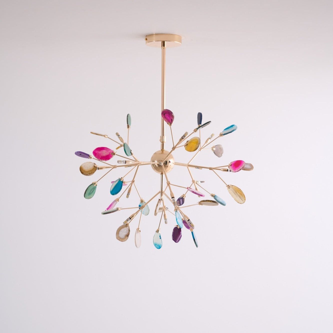 Agate Chandelier Colorful Branching - Neutralighting