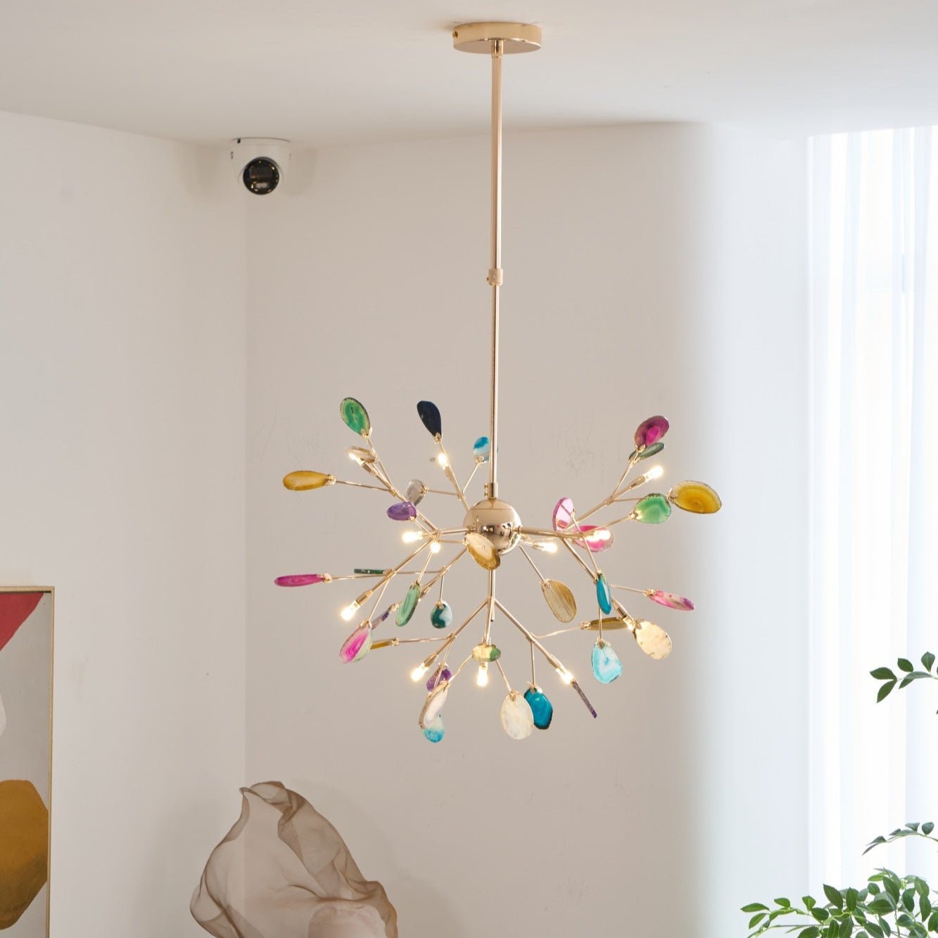 Agate Chandelier Colorful Branching - Neutralighting