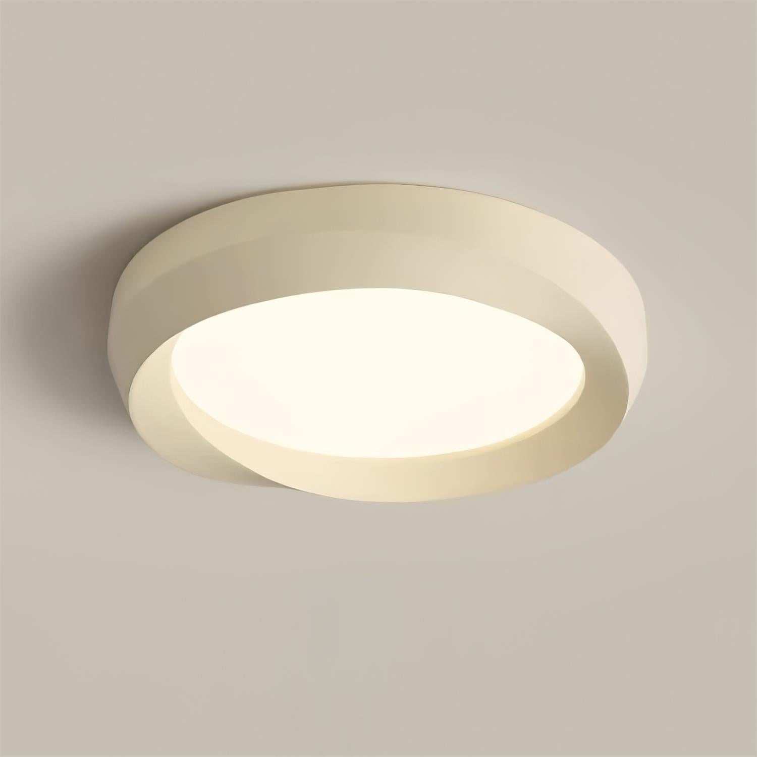 Ceiling Lamp Resin with Soft Curved Frame in Neutral Tones - Neutralighting