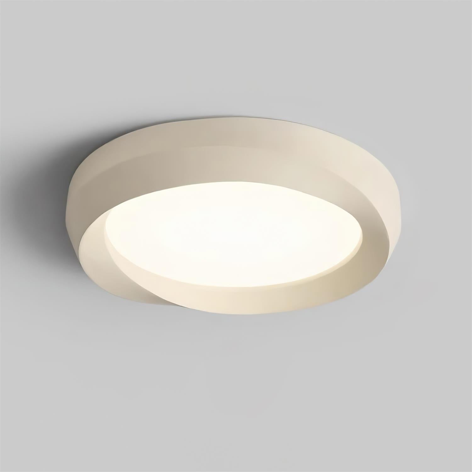 Ceiling Lamp Resin with Soft Curved Frame in Neutral Tones - Neutralighting