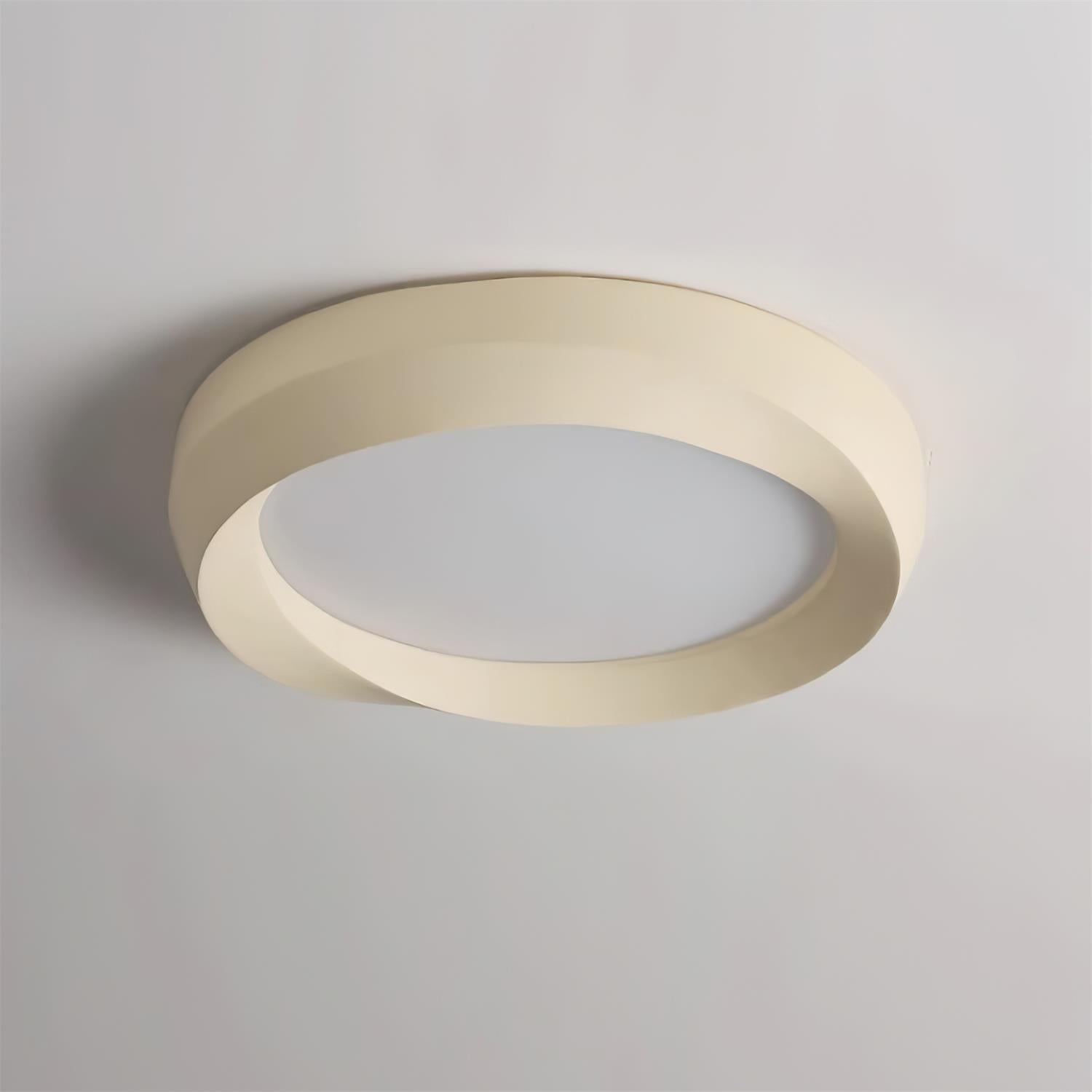 Ceiling Lamp Resin with Soft Curved Frame in Neutral Tones - Neutralighting
