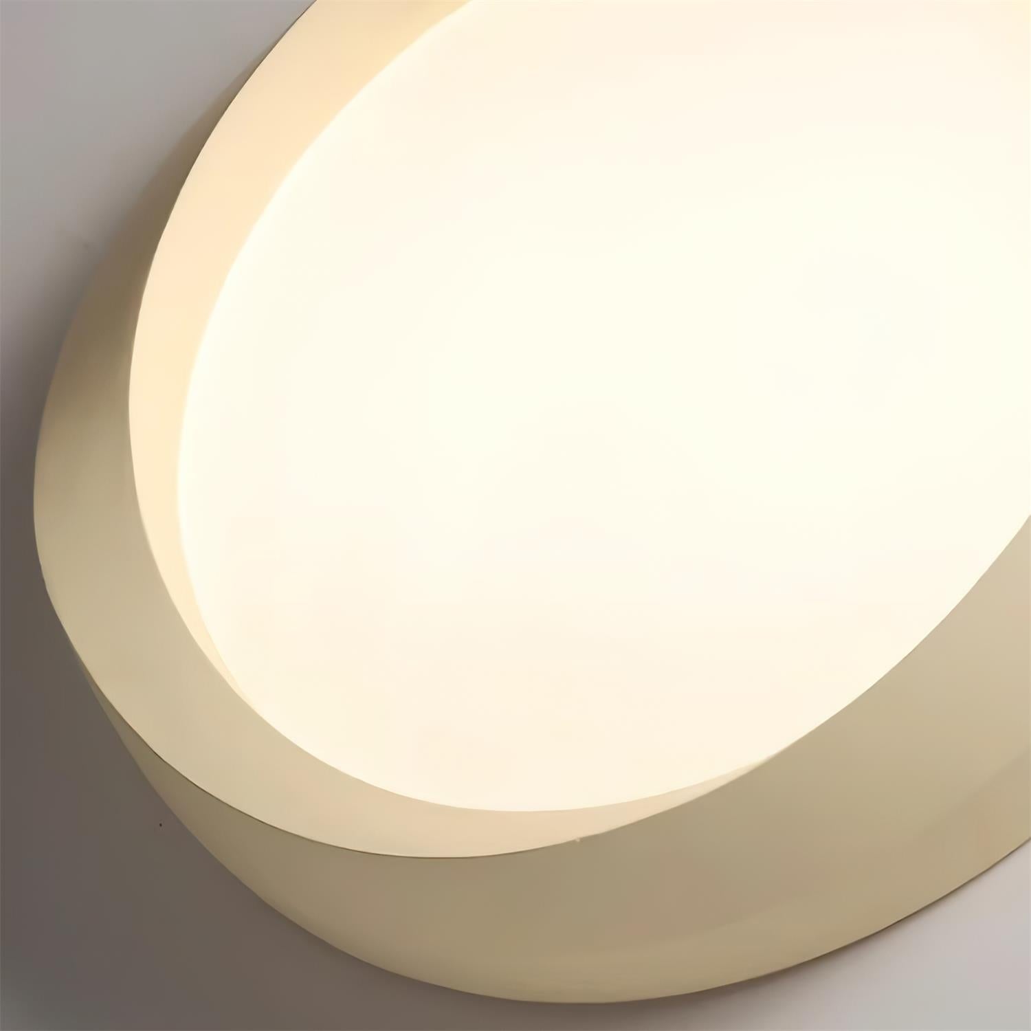 Ceiling Lamp Resin with Soft Curved Frame in Neutral Tones - Neutralighting