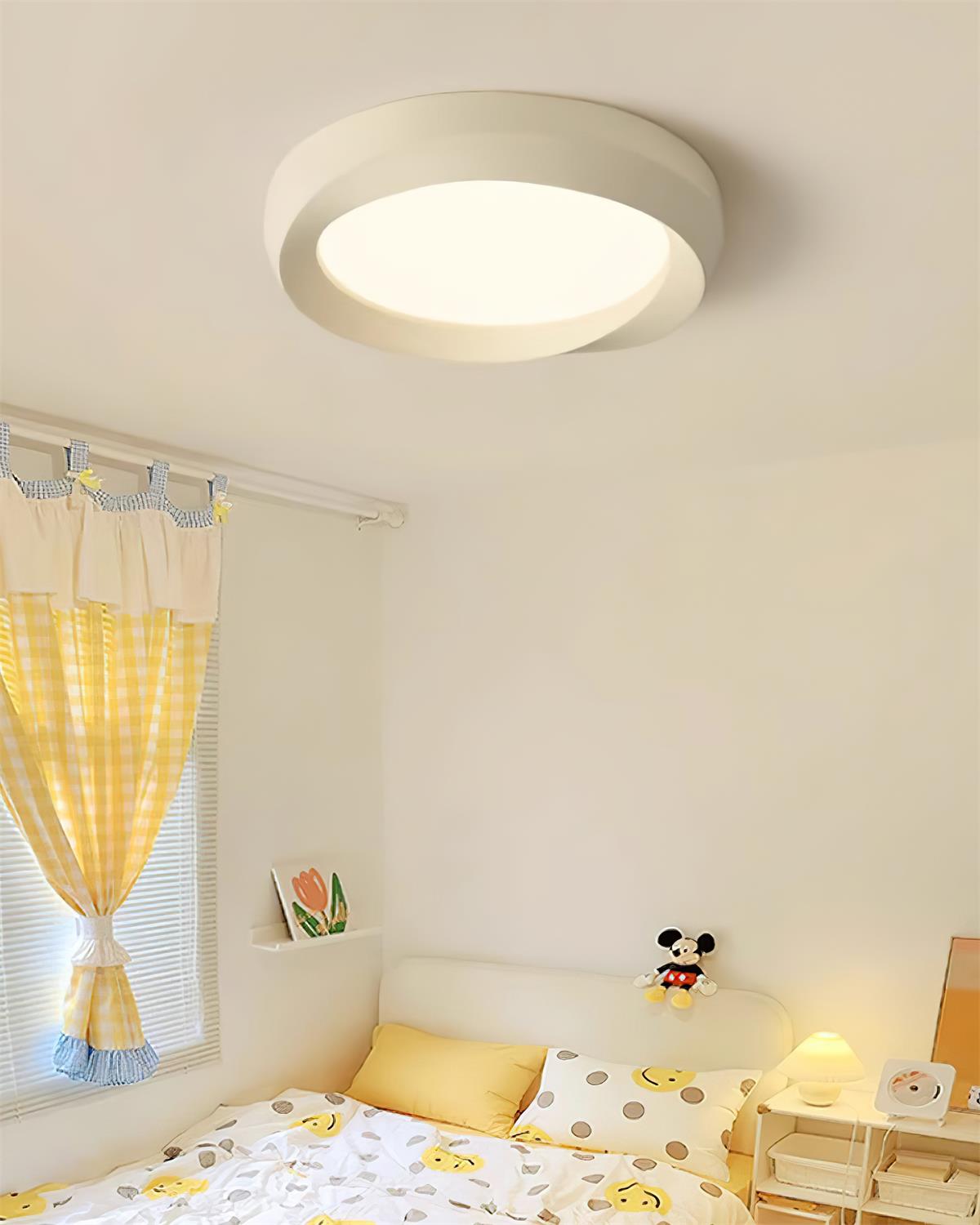 Ceiling Lamp Resin with Soft Curved Frame in Neutral Tones - Neutralighting