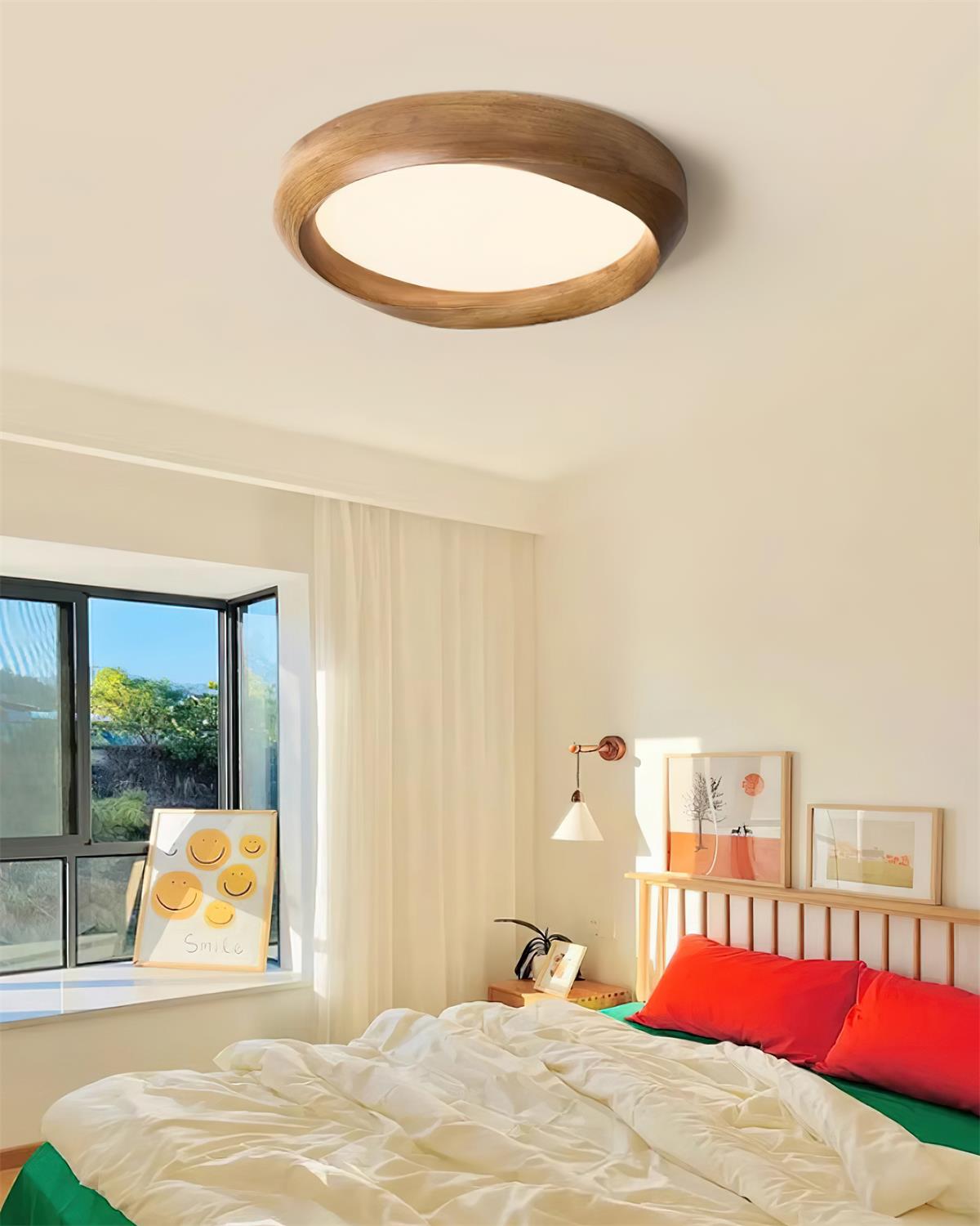 Ceiling Lamp Resin with Soft Curved Frame in Neutral Tones - Neutralighting