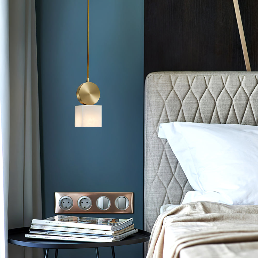 Etruscan Pendant Light Alabaster & Brass - Neutralighting