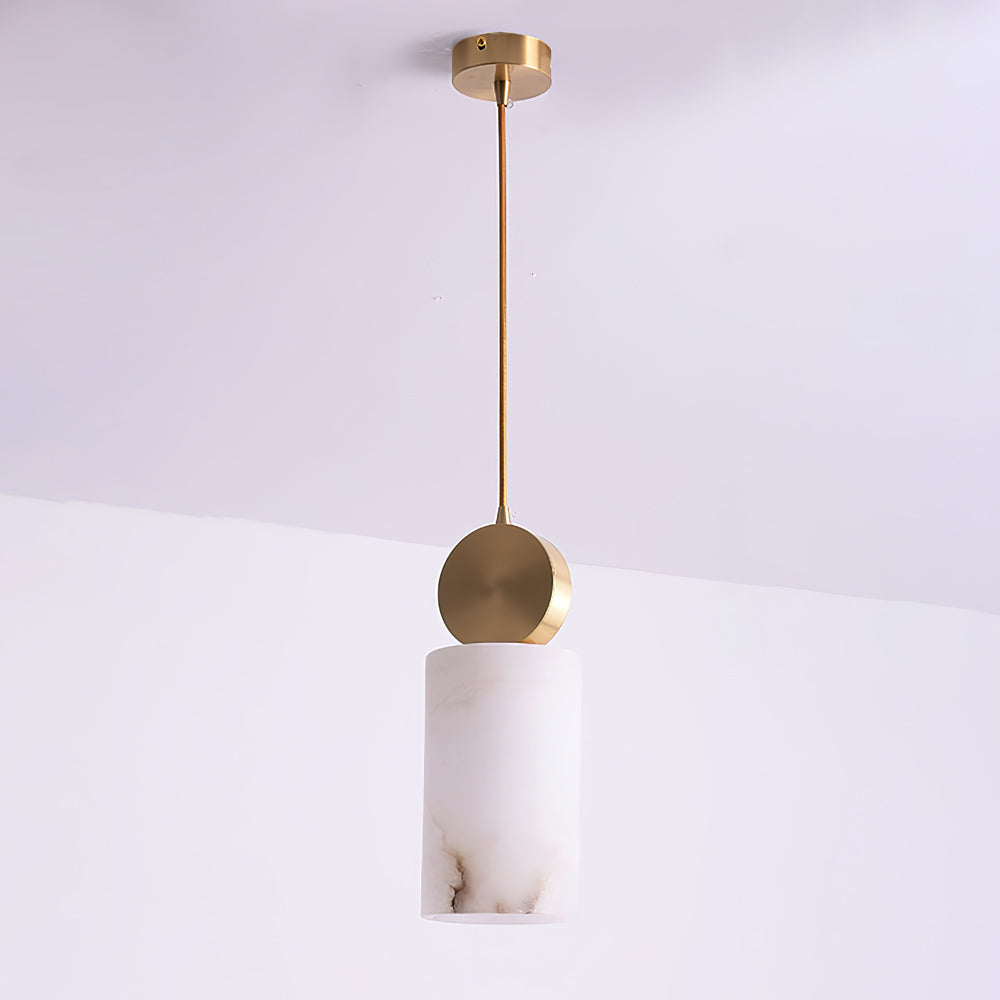 Etruscan Pendant Light Alabaster & Brass - Neutralighting