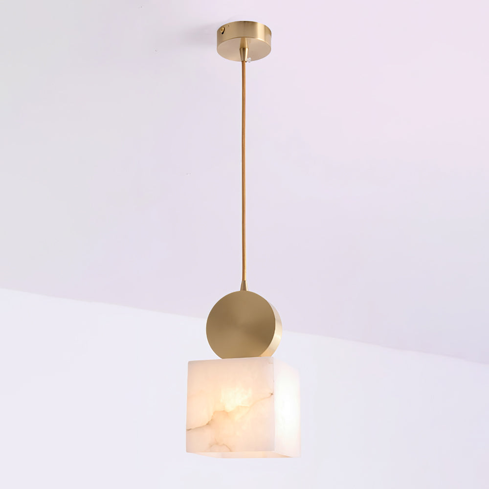 Etruscan Pendant Light Alabaster & Brass - Neutralighting
