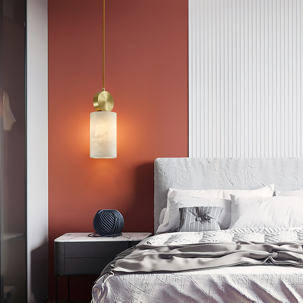 Etruscan Pendant Light Alabaster & Brass - Neutralighting