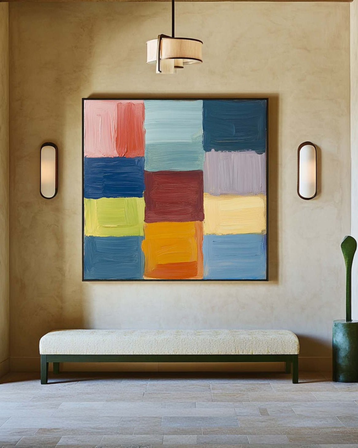 Colorful Geometric Abstract Painting
