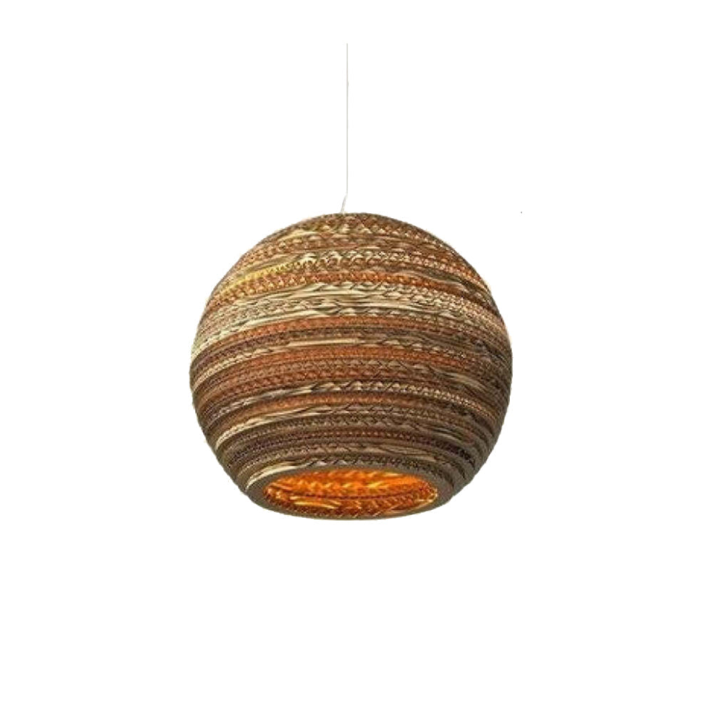 Muto Pastoral Silkworm Rustic Paper Pendant Light - Neutralighting