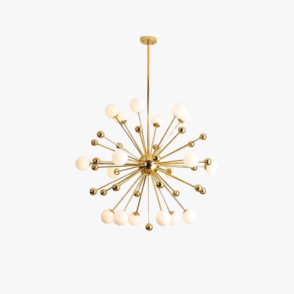 Silva Modern LED Chandelier Gold Glass Living/Dining Room/Bedroom - Neutralighting