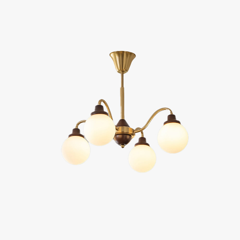 Valentina French LED Chandelier Chrome Gold Living Room/Bedroom - Neutralighting